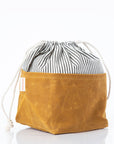 Stylish Waxed Canvas Bin - Medium