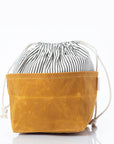 Stylish Waxed Canvas Bin - Medium