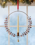 Winterberry Hanging Holiday Candle Wreath