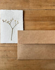 Baby's Breath Pressed Flower Card