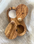 Olive Wood Salt and Pepper Keeper