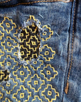 Persimmon Flowers - Minimal Mending + Embellishment Transfer