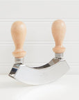 Traditional Italian Mezzaluna Chopper - Double