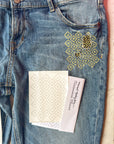 Persimmon Flowers - Minimal Mending + Embellishment Transfer