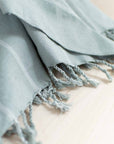 Oversized Woven Hand Towel - Sage Green