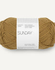 Ball of Sandnes Garn "Sunday" yarn in Vintage Gold