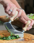 Traditional Italian Mezzaluna Chopper - Double