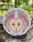 Barn Owl Complete Embroidery Kit