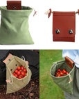 Leather Canvas Foraging Bag Pouch
