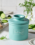 The Original Butter Bell® Crock - Cafe Matte Aqua