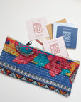Kantha Scrap Flat Zip Pouch