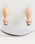 Traditional Italian Mezzaluna Chopper - Double