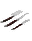 Laguiole Cheese Knife Set, 3 Piece, Pakkawood