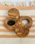 Olive Wood Salt and Pepper Keeper