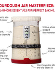 KneadAce PRO Sourdough Kit with 34oz PRO Jar