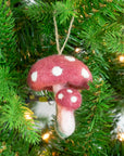Ornament - Felt Mushrooms