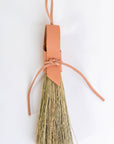 Leather Nesting Broom and Dustpan Set