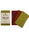 Felted Wool Dish Sponge - 3 Pack