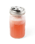 Jarware Stainless Steel Drink Lid for Wide Mouth Mason Jar