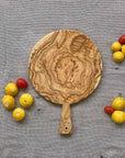 Olive Wood Medium Round Cheese Board