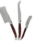 Laguiole Cheese Knife Set, 3 Piece, Pakkawood