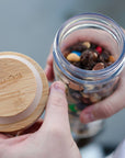 Set of Bamboo Mason Jar Storage Lids