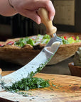 Traditional Italian Mezzaluna Chopper - Large