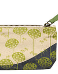 Dandelion Canvas Pouch with Zipper and Squared Bottom