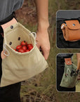 Leather Canvas Foraging Bag Pouch