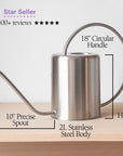 2L Stainless Steel Watering Can