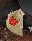 Leather Canvas Foraging Bag Pouch