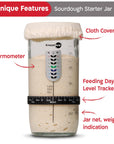 Ultimate Sourdough Starter Jar 24oz