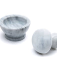 Fox Run Marble Mortar and Pestle, White, 4" x 4" x 4.25"