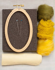 Needle Felting Kit for Beginners - Goldenrod Wall Hanging