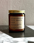 Palo Santo Bark Candle (Standard Size, 8 oz)