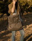 Harvesting & Gathering Bag- Waxed Canvas