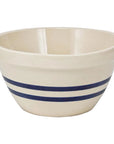 Stoneware Blue Striped Bowl Set
