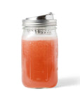 Jarware Stainless Steel Drink Lid for Wide Mouth Mason Jar