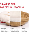 Oval Cotton Rope Proofing Baskets