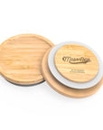 Set of Bamboo Mason Jar Storage Lids