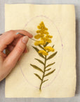 Needle Felting Kit for Beginners - Goldenrod Wall Hanging