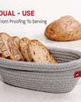 (DUPLICATE DO NOT USE) Oval Cotton Rope Proofing Baskets Set