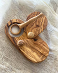 Olive Wood Salt and Pepper Keeper