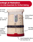 Pro Sourdough Starter Jar 34 Oz