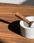 White Marble Mortar & Pestle