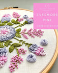 Intermediate Embroidery Kit - Evermore Pink