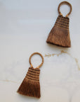 Mini Palm Fiber Brush with Handle