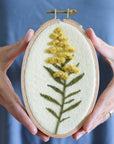 Needle Felting Kit for Beginners - Goldenrod Wall Hanging