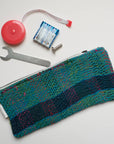 Kantha Scrap Flat Zip Pouch