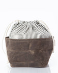 Stylish Waxed Canvas Bin - Small